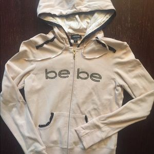 BEBE *FIRM* STRETCHY HOODED FULLZIP